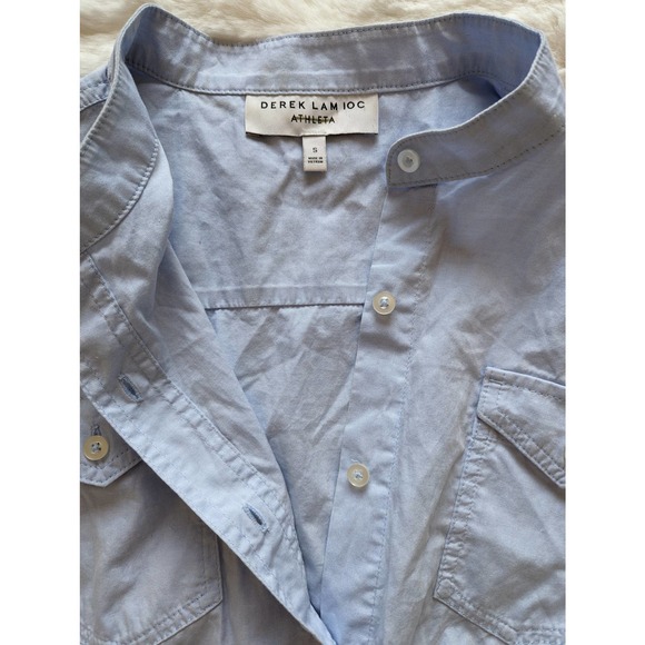 NWOT Athleta Derek Liam IOC Short Sleeve Button Down Shirt Small - Picture 8 of 12